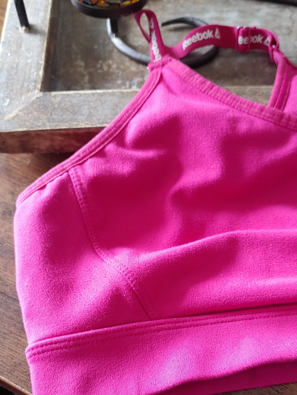 Reebok XXL Pink Tstrap Soft Unpadded Wirefree bra
